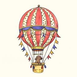 Hot Ait Balloon Greeting Card