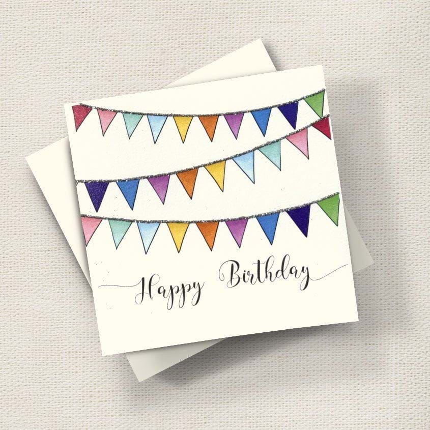 Colourful Bunting Birthday Card