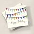 Colourful Bunting Birthday Card