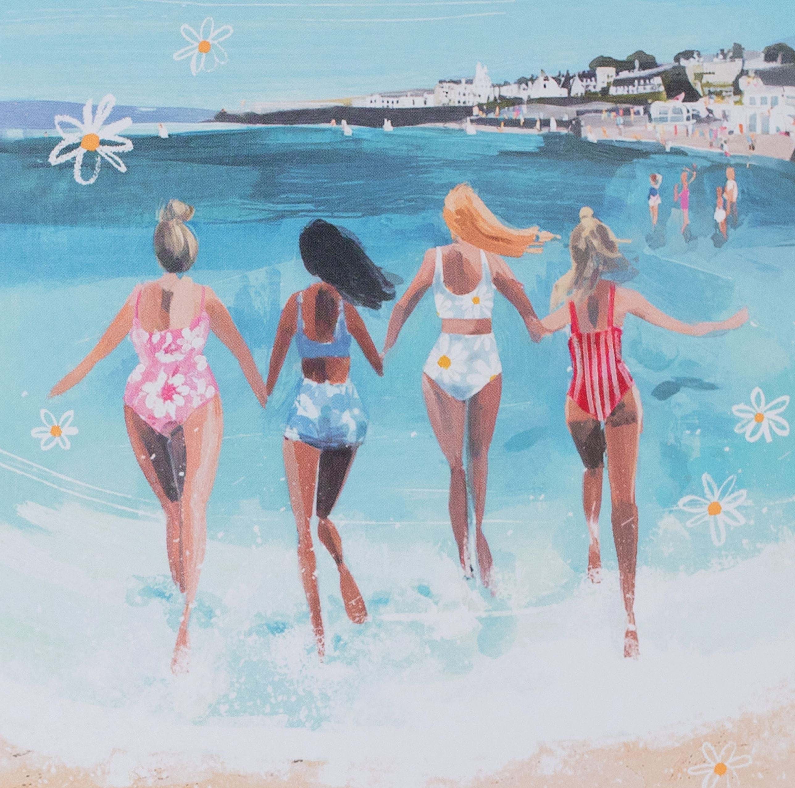 Seaside Swim Greeting Card
