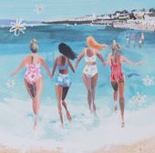 Seaside Swim Greeting Card