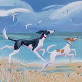 Beach Dogs Greeting Card
