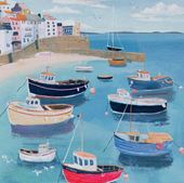 Harbour Boats Greeting Card