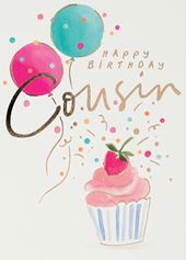 Cupcake Cousin Birthday Card