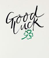 Clover Good Luck Card