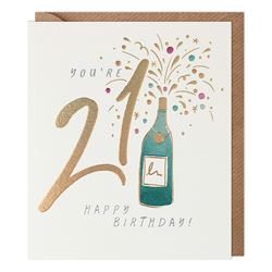 Celebrate 21st Birthday Card