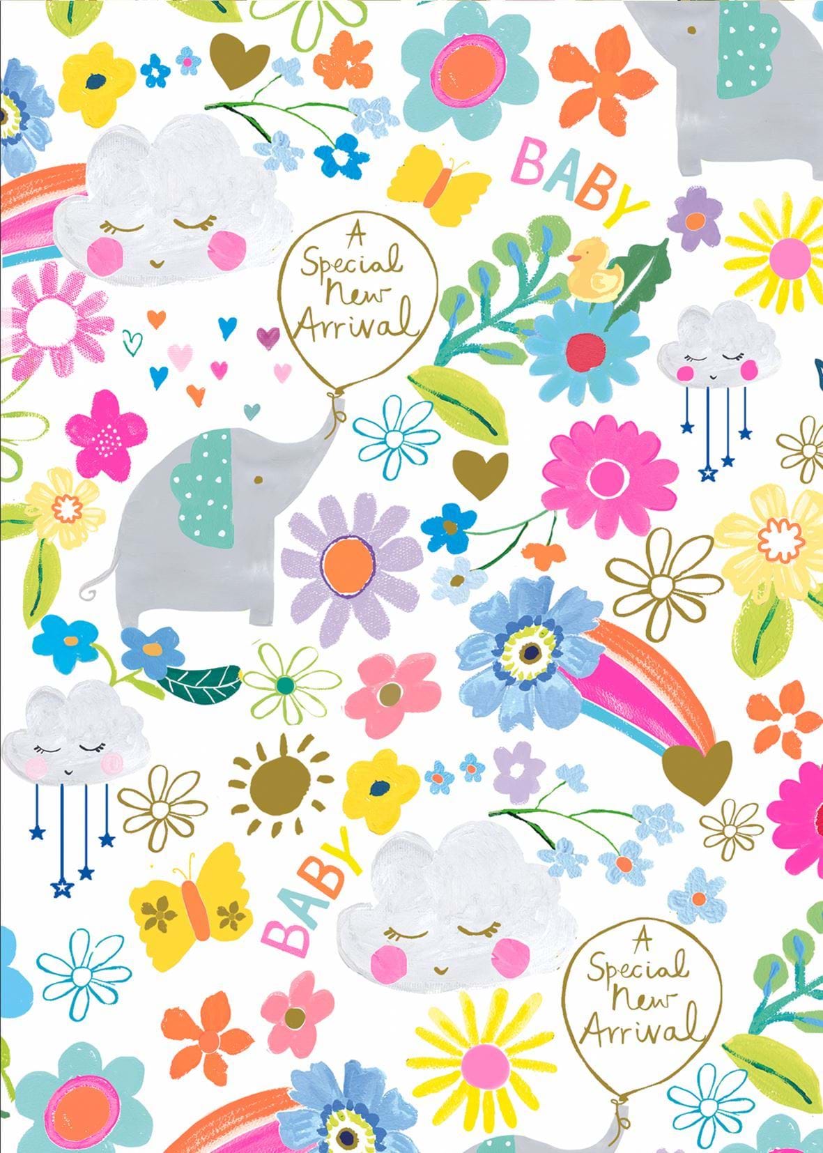 New Baby Wrapping Paper