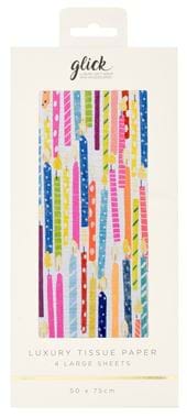 Candles Tissue Paper - 4 Sheets