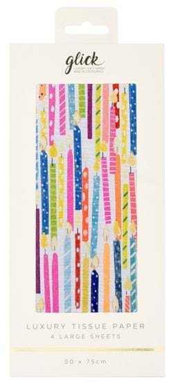 Candles Tissue Paper - 4 Sheets