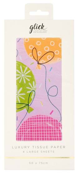 Pink Balloons Tissue Paper - 4 Sheets