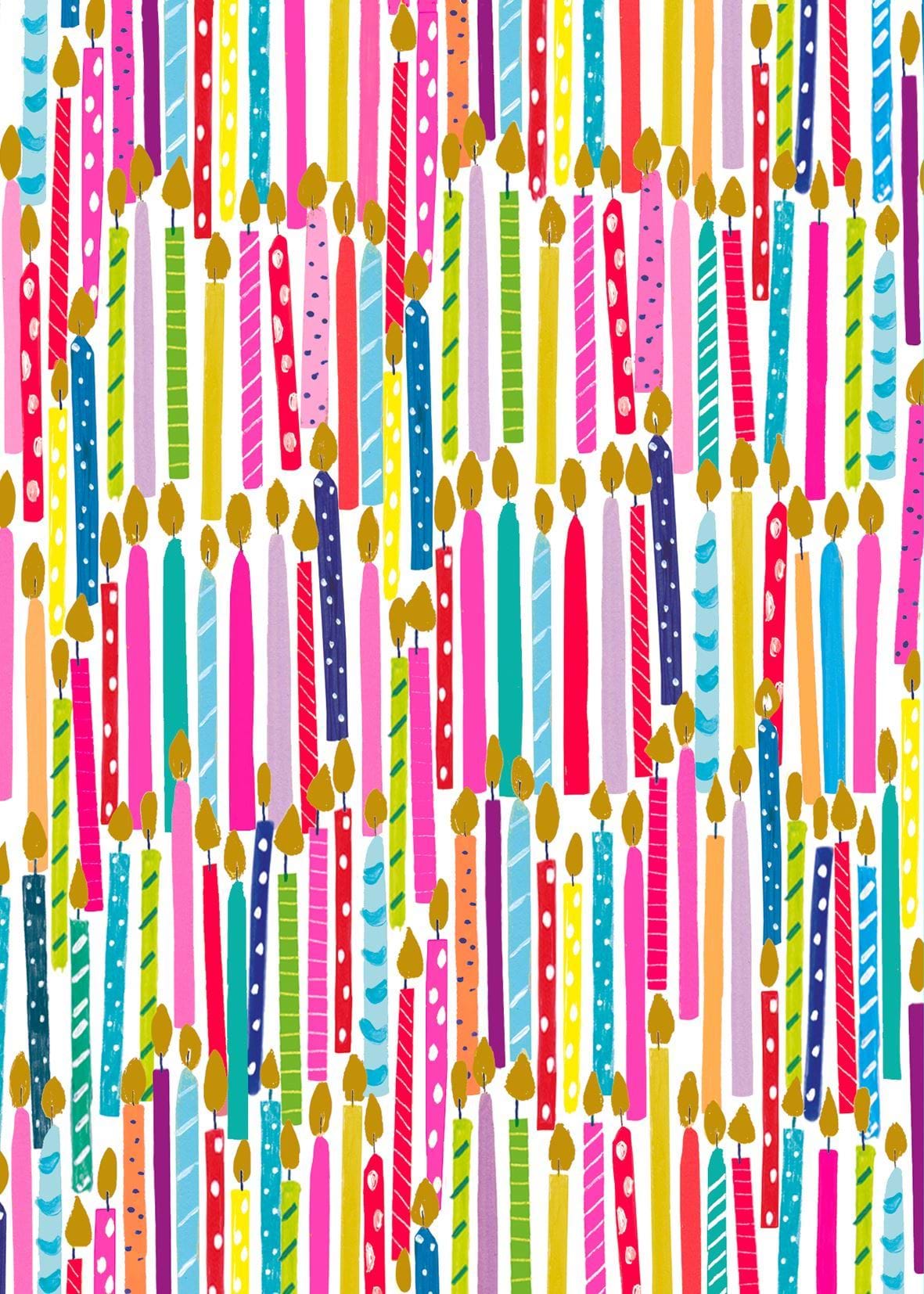 Candles Wrapping Paper