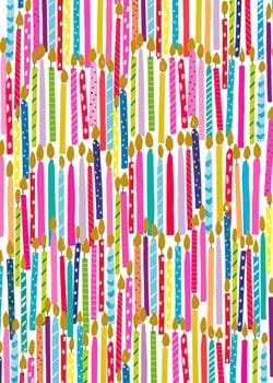 Candles Wrapping Paper