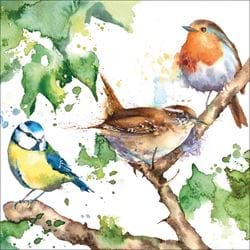 Three Little Birds Greeting Card