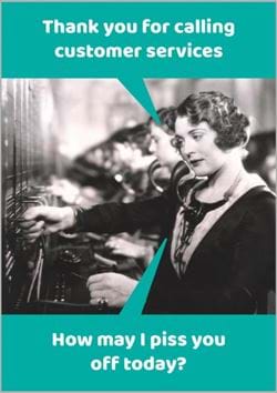 Customer Services Birthday Card
