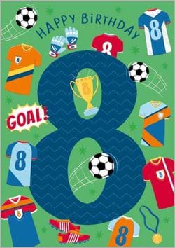 Football 8th Birthday Card