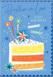 Cake Brother-in-law Birthday Card