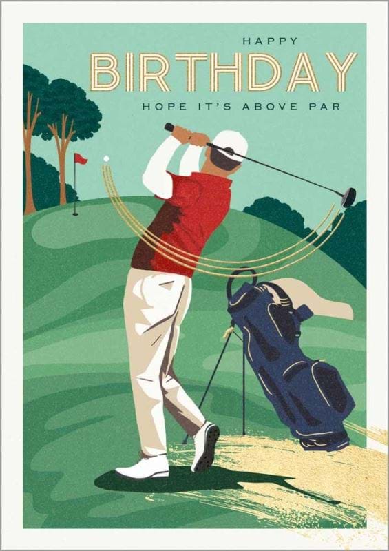 Above Par Birthday Card
