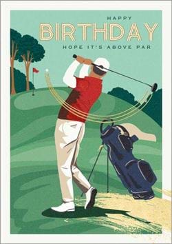 Above Par Birthday Card