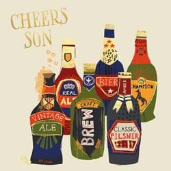 Cheers Son Birthday Card