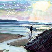 Surfing Son Birthday Card