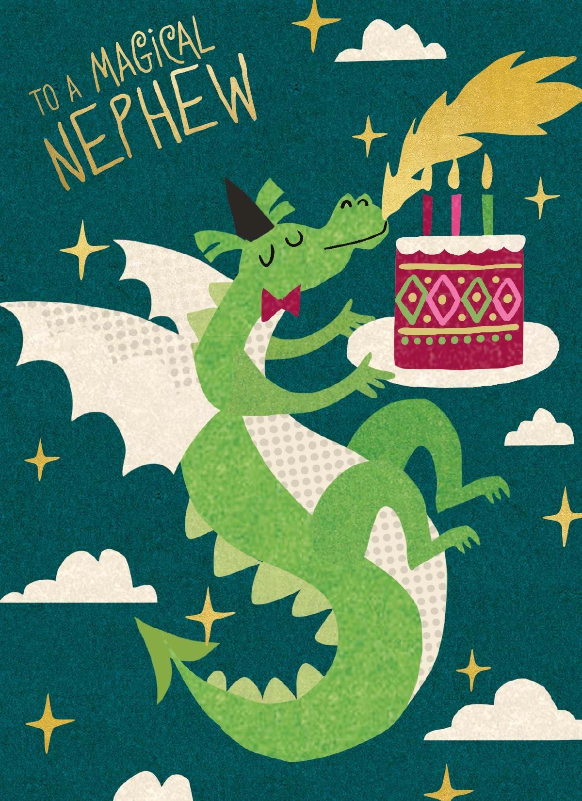 Magical Dragon Nephew Birthday Card
