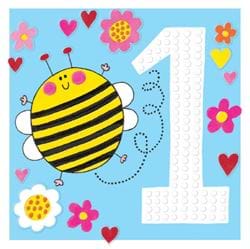 Bee 1st Birthday Card