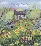 Country Cottage Easter Cards - Pack of 5