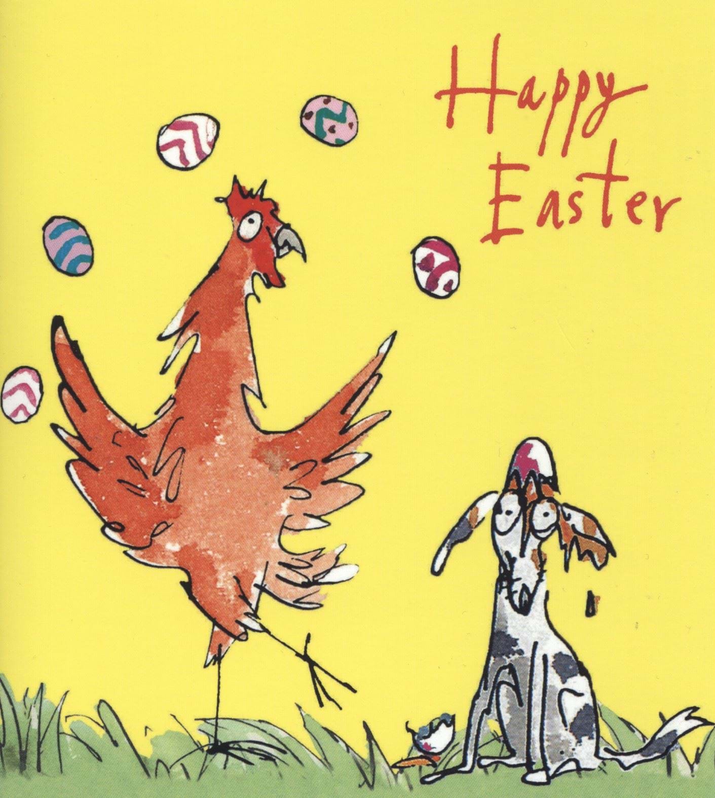 Egg Juggling Easter Cards - Pack of 5