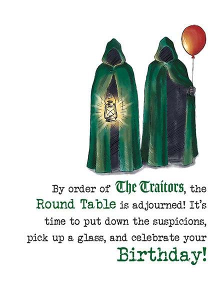 Round Table Birthday Card