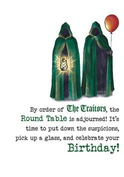 Round Table Birthday Card