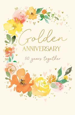50 Years Together Anniversary Card