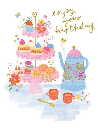 Afternoon Tea Birthday Card