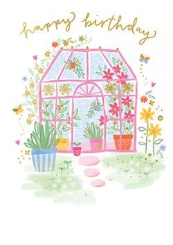 Greenhouse Birthday Card