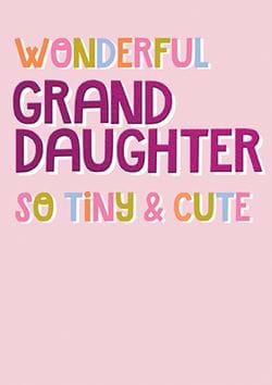 So Tiny & Cute New Baby Granddaughter Card