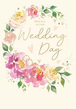 Roses Wedding Card