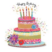 Fabulous Cake Birthday Card