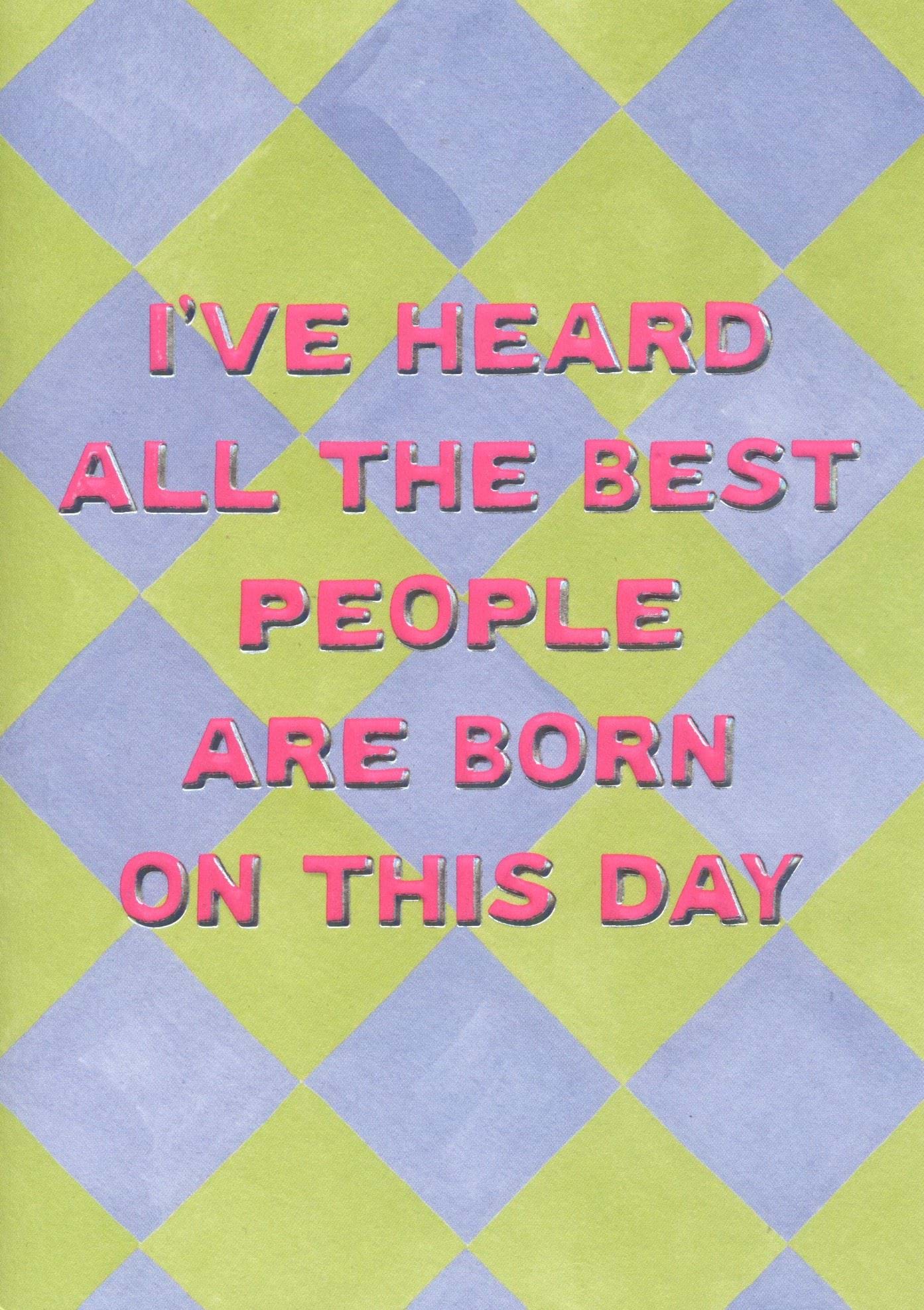 All the Best People Birthday Card