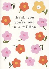 One in a Million Thank you Card