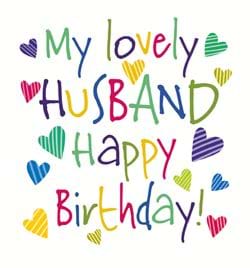 Lovely Husband Birthday Card