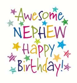Awesome Nephew Birthday Card