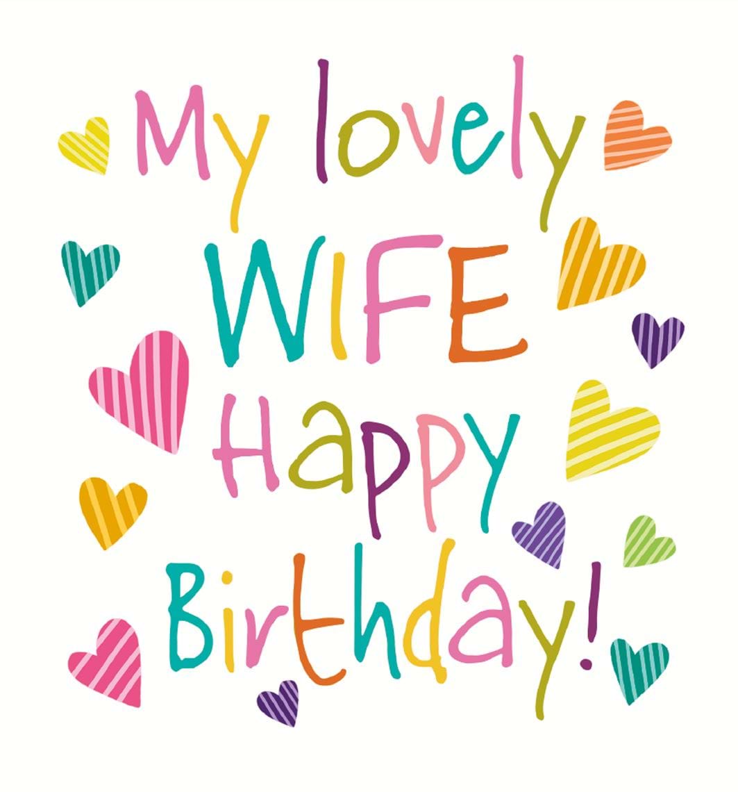 Lovely Wife Birthday Card