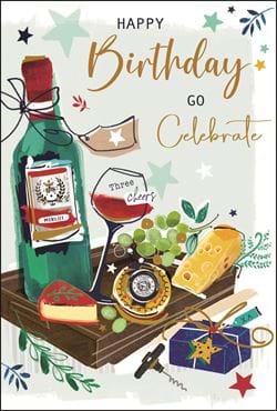 Cheese Board Birthday Card