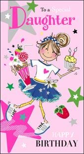 Milkshake Daughter Birthday Card