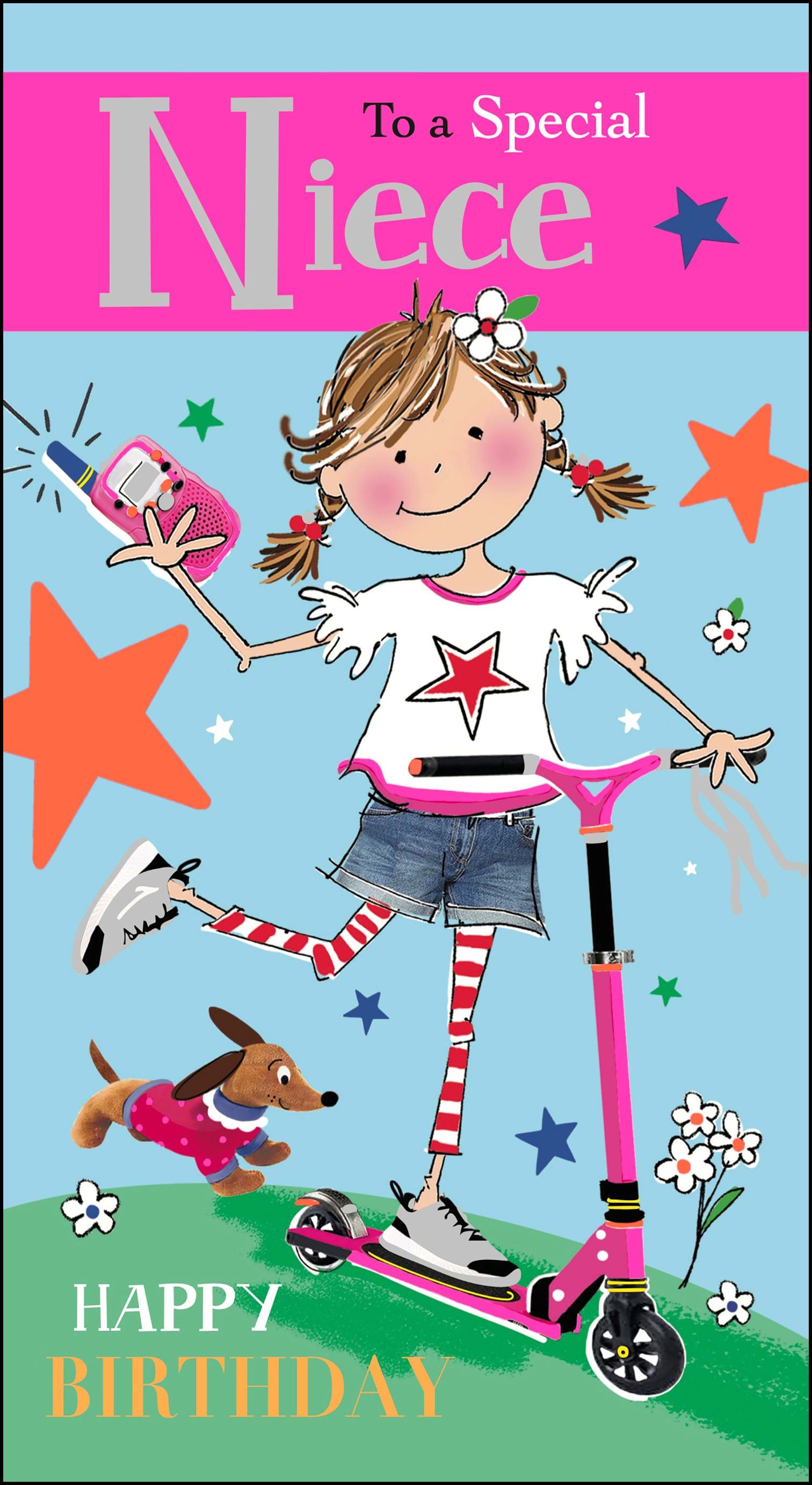 Scooter Niece Birthday Card