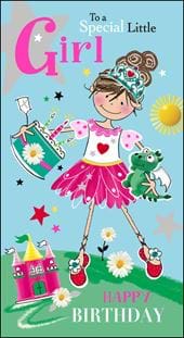 Special Little Girl Birthday Card