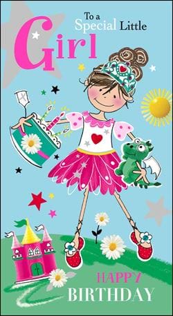 Special Little Girl Birthday Card