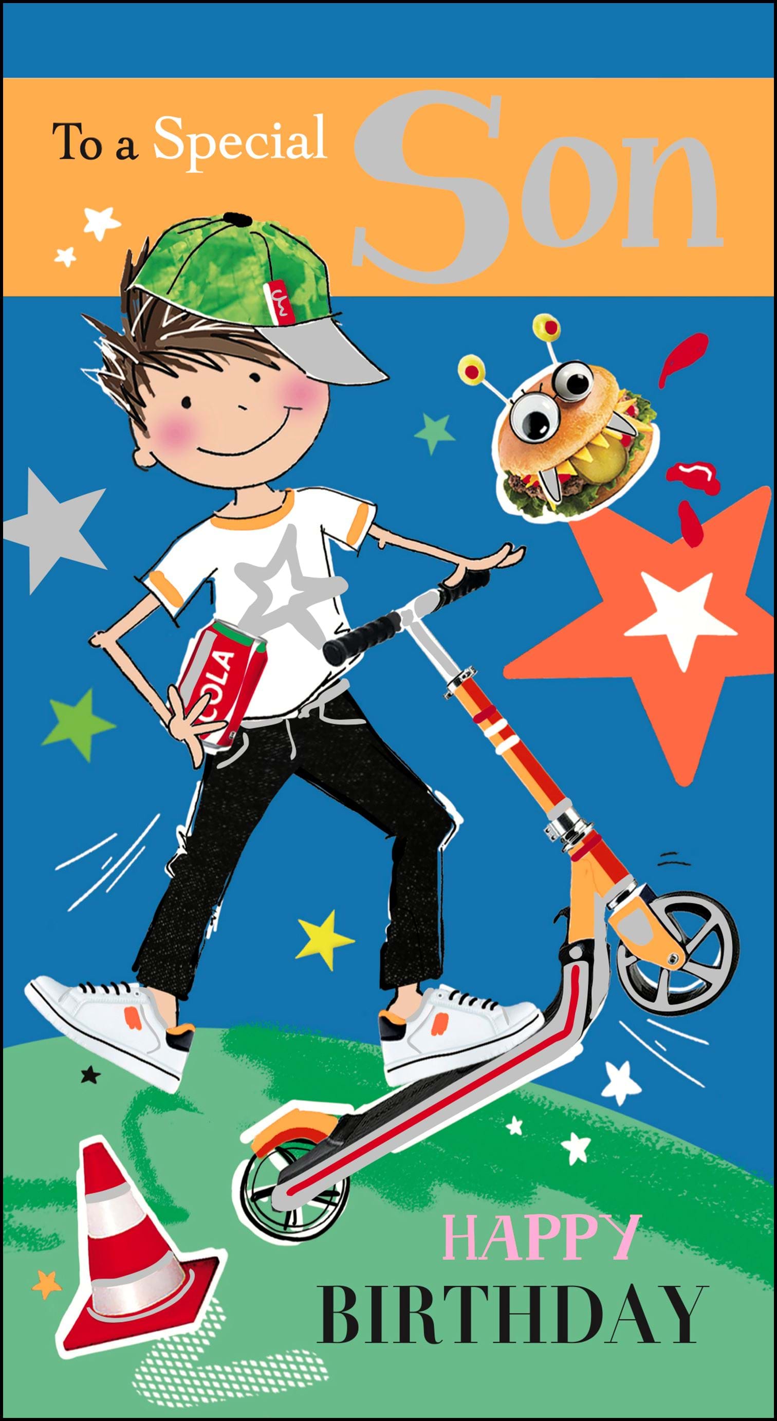 Scooter Son Birthday Card