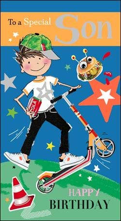 Scooter Son Birthday Card