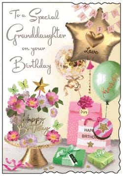 Cake Special Granddaughter Birthday Card