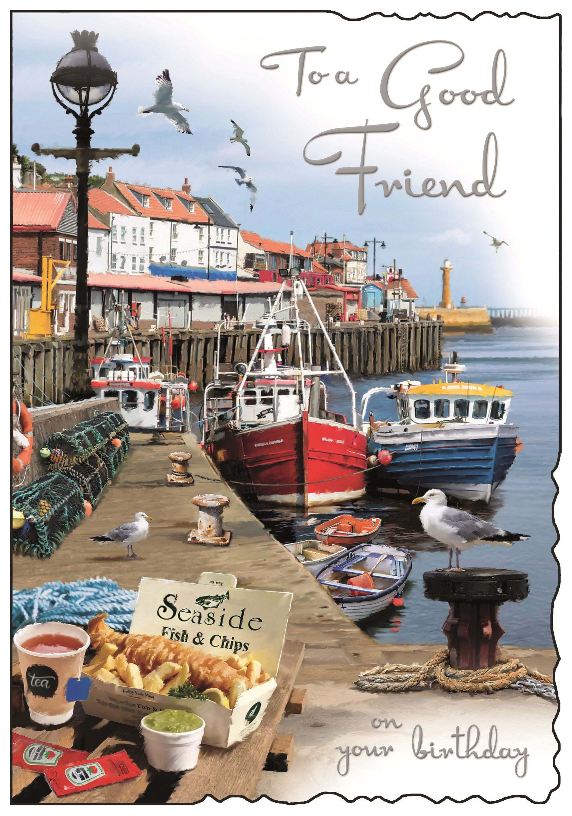 Seaside Good Friend Birthday Card
